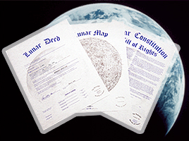 月の土地権利書のイメージ画像